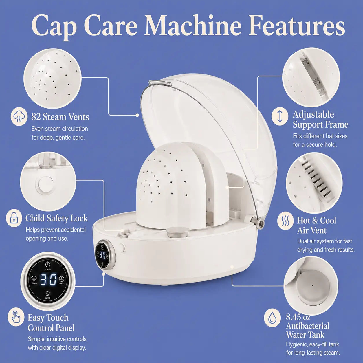 SteamCap Hat Care Machine